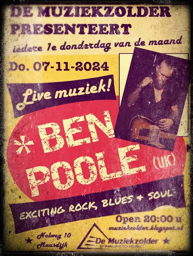 241026 Ben Poole Muziekzolder Poster